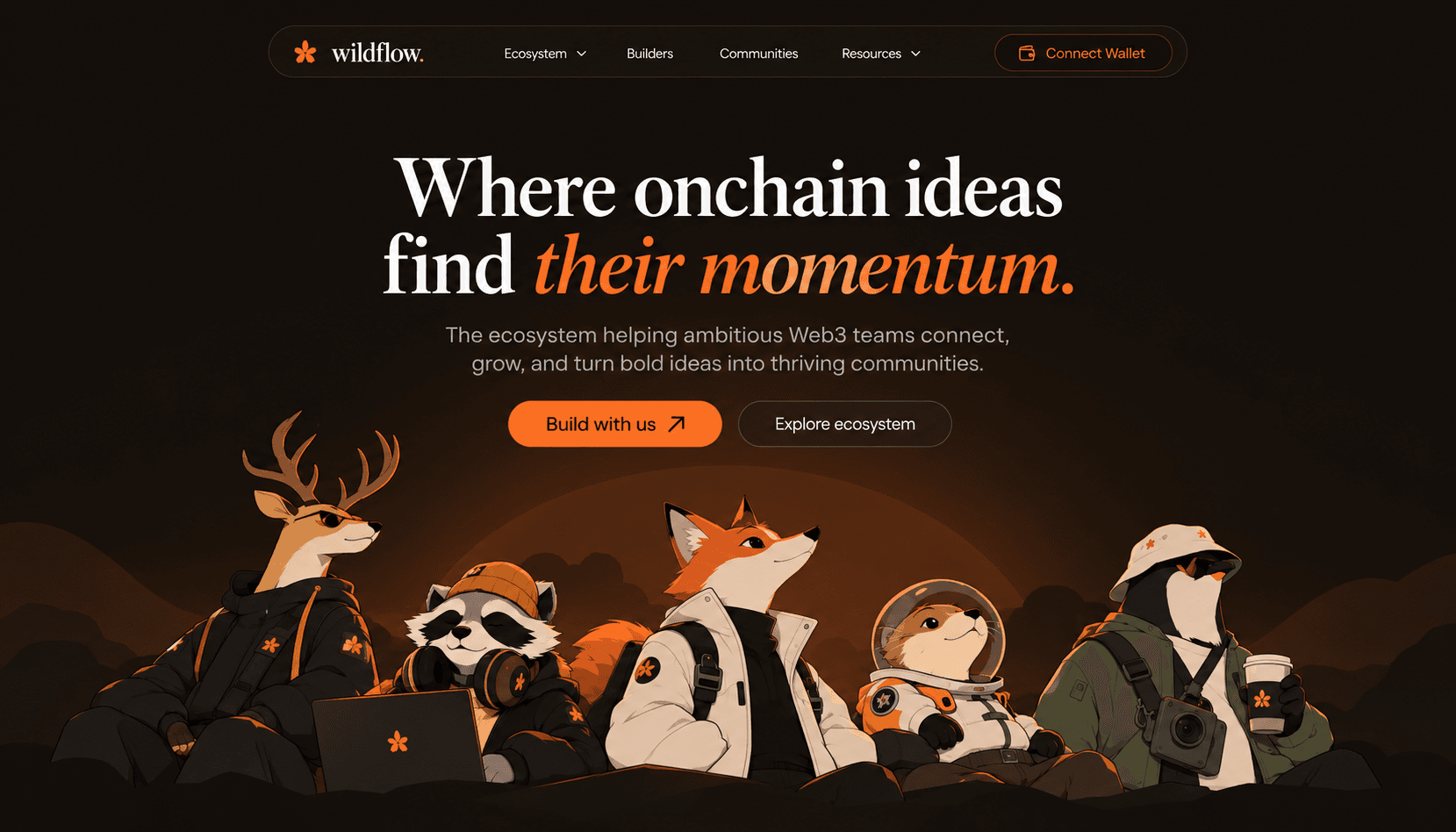 Wildflow Web3 Ecosystem Landing Page