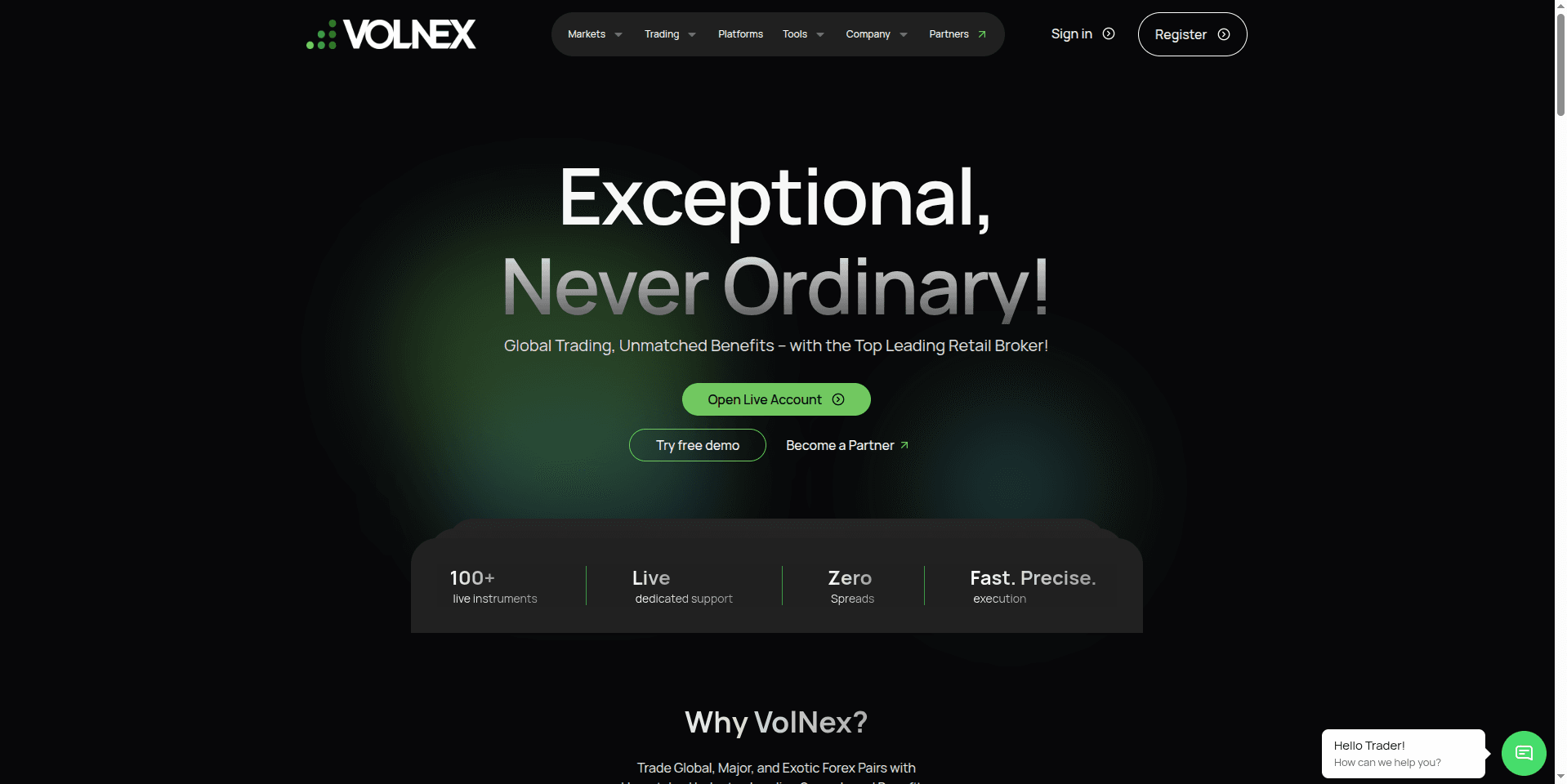 VolNex – Next-Gen Global Trading Platform